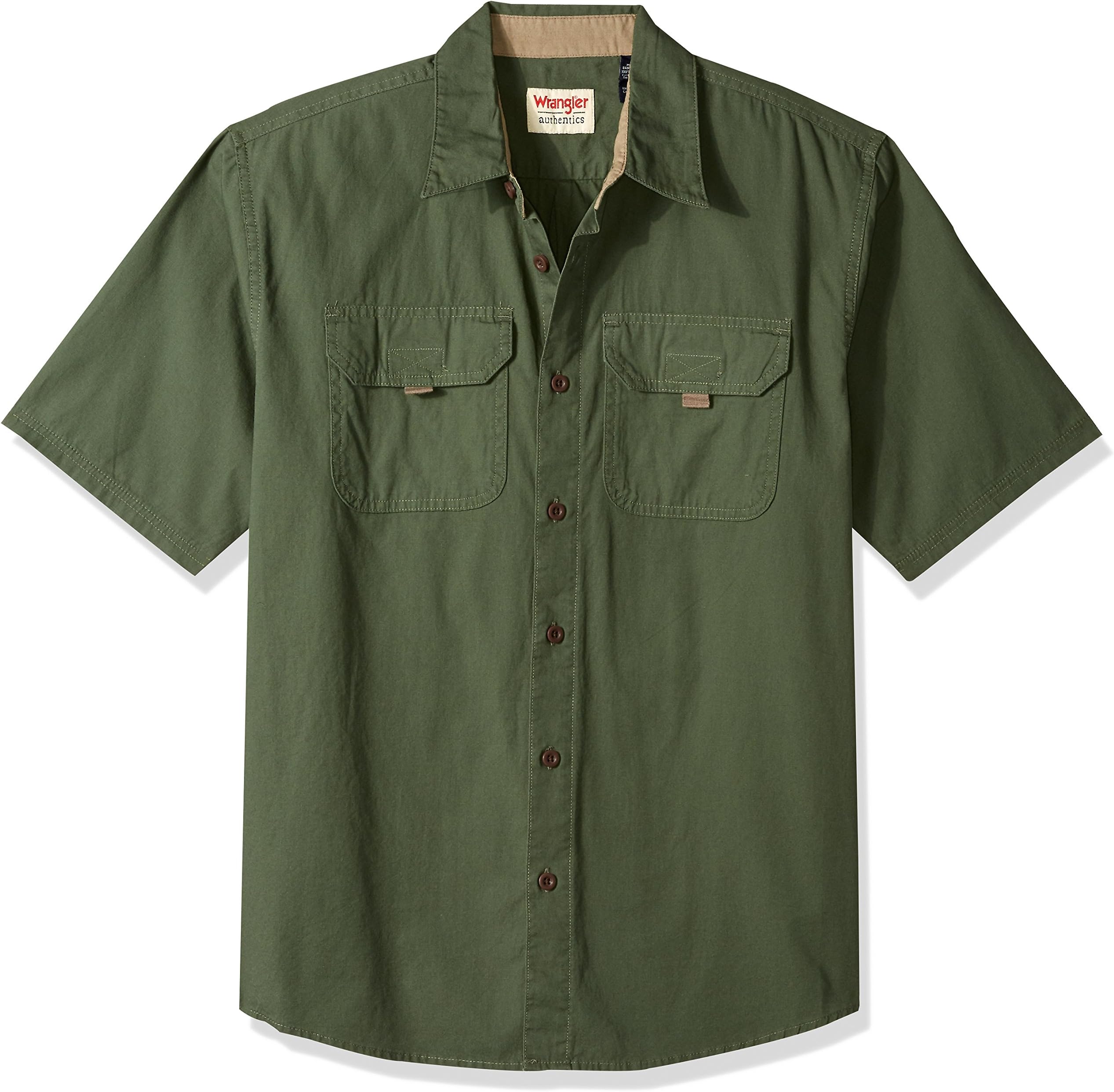 Wrangler Authentics Men's Short Sleeve Canvas Shirt