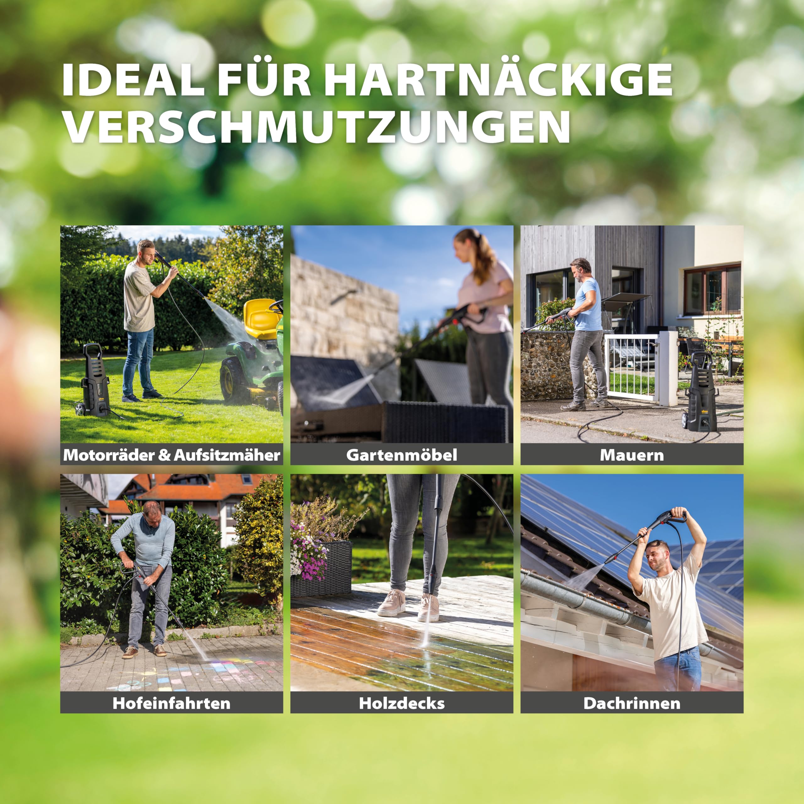 WAGNER AQUASTORM Advanced - Effizienter Hochdruckreiniger für eine schnelle und kraftvolle Reinigung, inkl. Standard- und Turbo-Düse