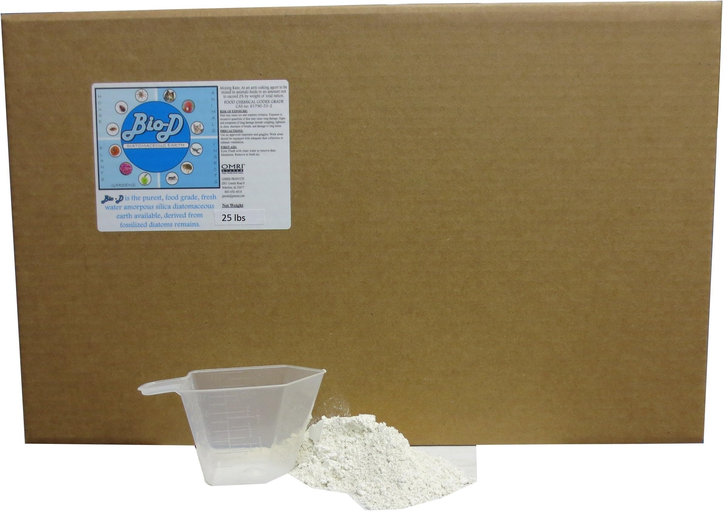 Bio-D Food Grade Diatomaceous Earth (25-Pound Box)