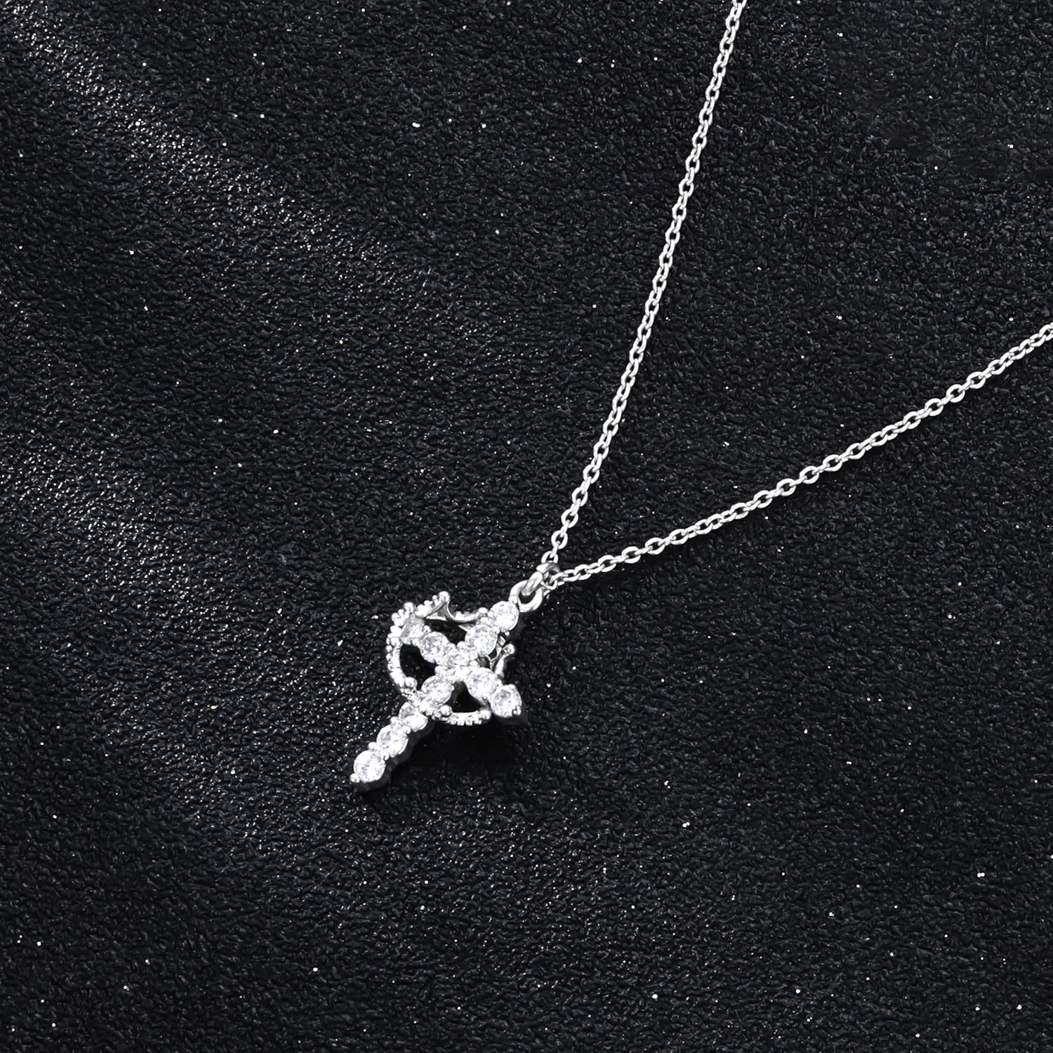 925 Sterling Silver Chain Necklace Link Chain Necklace for Women Simple Dainty 16K Gold Plated Necklace for Women Minimalist Waterproof Silver Necklace Trendy Jewelry Gifts - Image 8