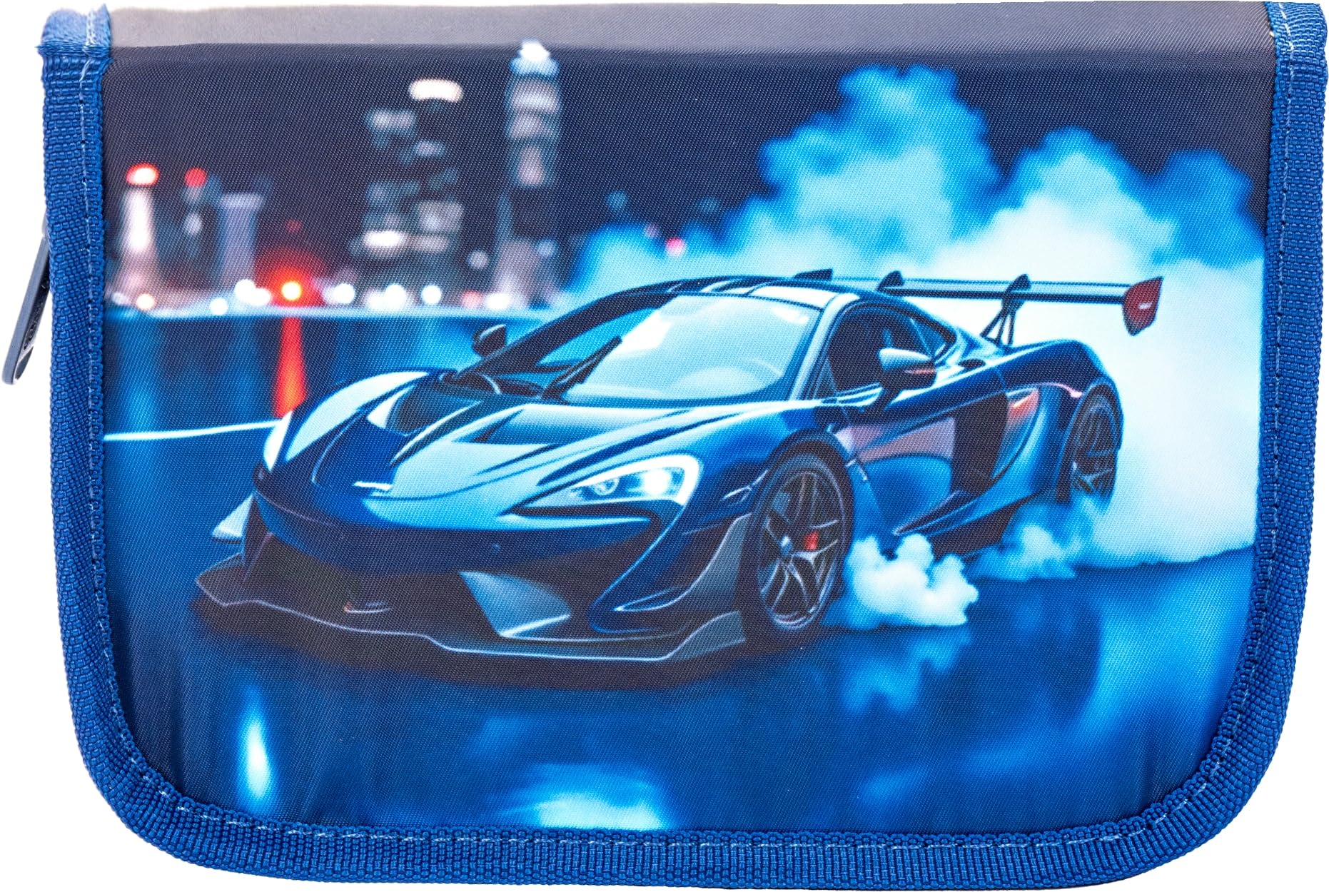 Oxybag Speed Racer Auto Premium One Schulranzen-Set mit Brotdose, Trinkflasche, Brustbeutel (8tlg. mit Sporttasche, Schultüte H)