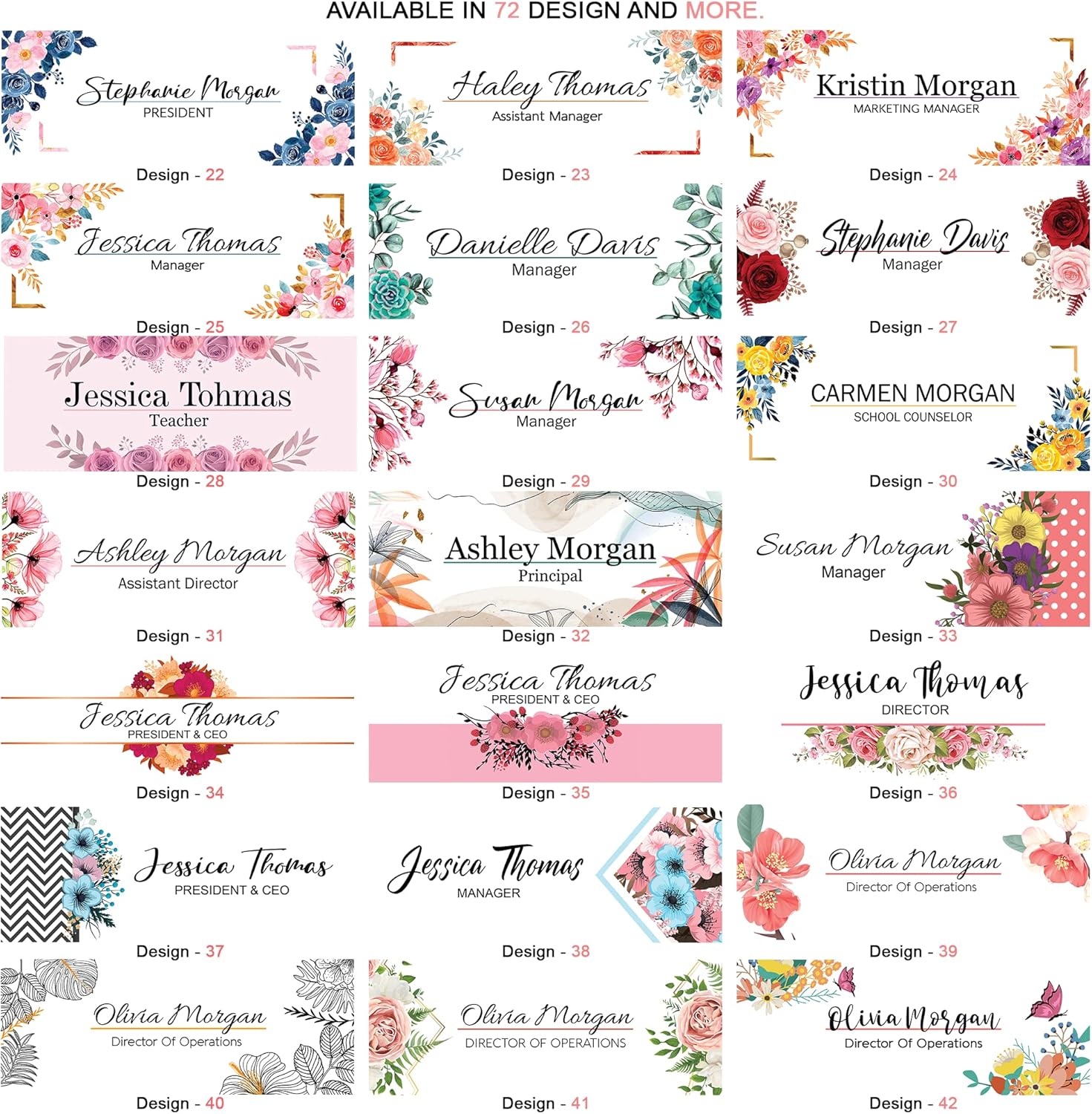 ARTSWAVE Personalized Desk Name Plates - Custom Acrylic Office Desk Decor - Unique Gifts for Home Office - Ideal Desk Accessories & Workspace Organizers - Perfect Office Decor for Women & Men - Image 6