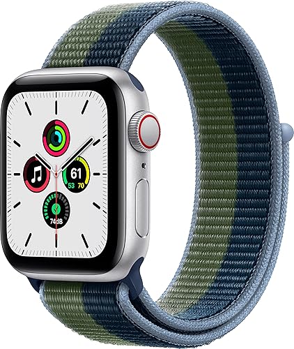 Apple Reloj SE GPS  Cellular 1575in caja de aluminio plateada con lazo deportivo Abyss BlueMoss Green renovado disponible en Yaxa Colombia