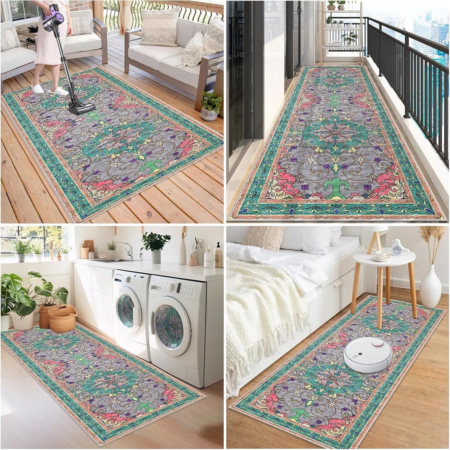 Alfombra Corredor Lavable Antideslizante Absorbente, 439-a, 40 x 500 cm
