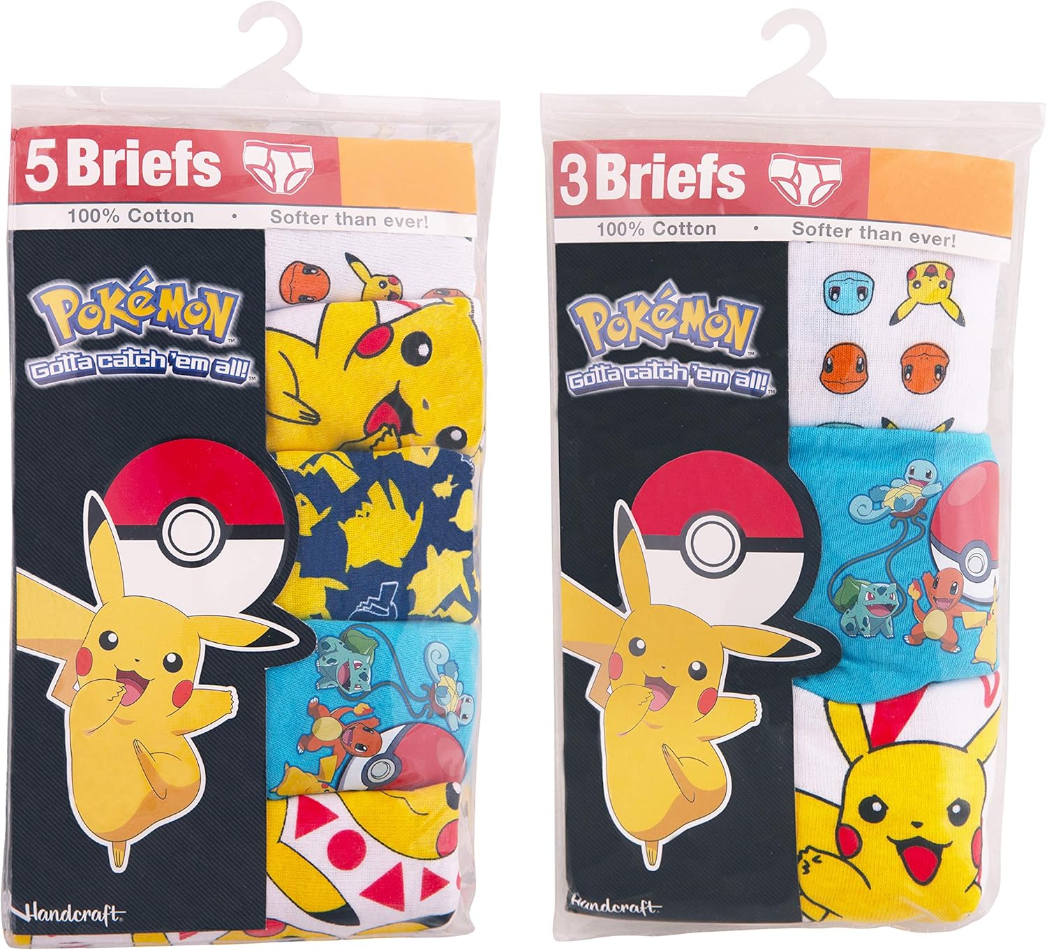 Pokémon boys 100% Combed Cotton Underwear With Pikachu, Evee, Squirtle, Jigglypuff and More in Sizes 4, 6 and 8 - Image 5