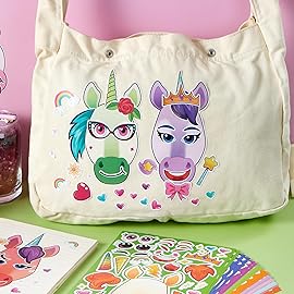 JOYIN 36PCS 9x6 Make a face Stickers for Kids, Party Favors Kids Crafts, Make Your Own Fantasy Unicorn Stickers, Goodie Bags Stuffers, Classroom Rewards