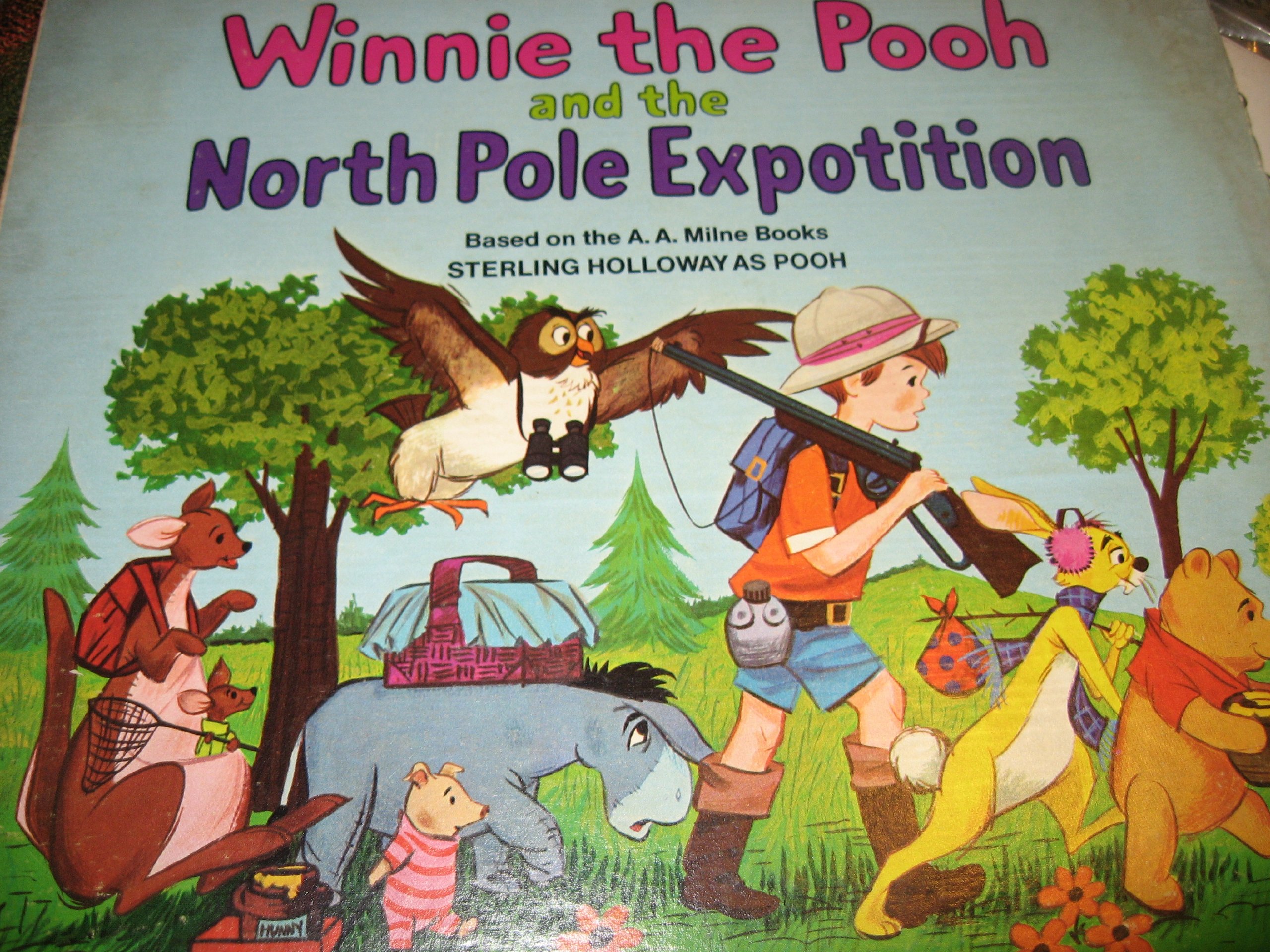 Winnie the Pooh and the North Pole Expotition; 1968 Vinyl LP