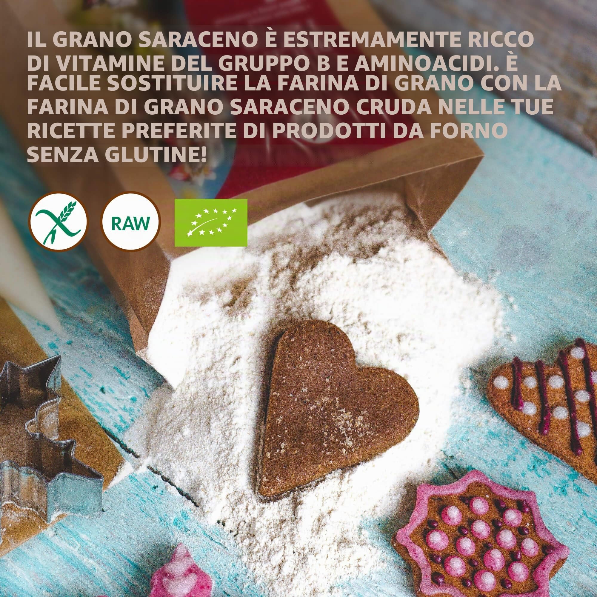 LOOV Farina di grano saraceno non trattato, 1 kg, farina senza glutine, non trattata termicamente, tutti i nutrienti preservati, sapore di nocciola, coltivazione biologica in clima nordico, non-OGM