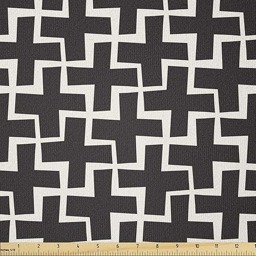 Vista 65 de Ambesonne Tela oriental por The Yard, patrón de Oriente Medio Feliz Año Nuevo en letras hebreas Manzana Granada, tela de microfibra para artes