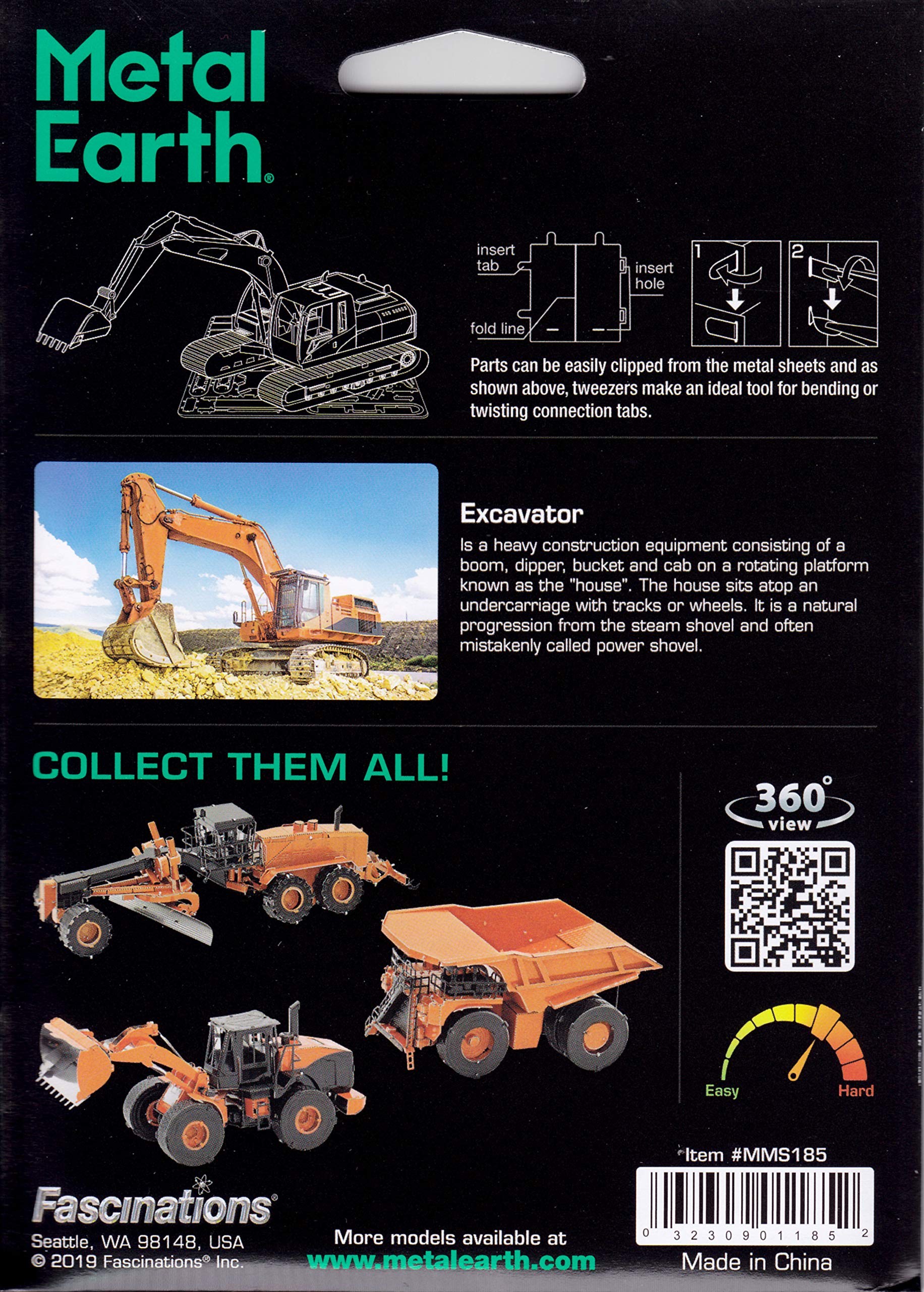 Metal Earth Excavator 3D Metal Model Kit Fascinations - Image 7