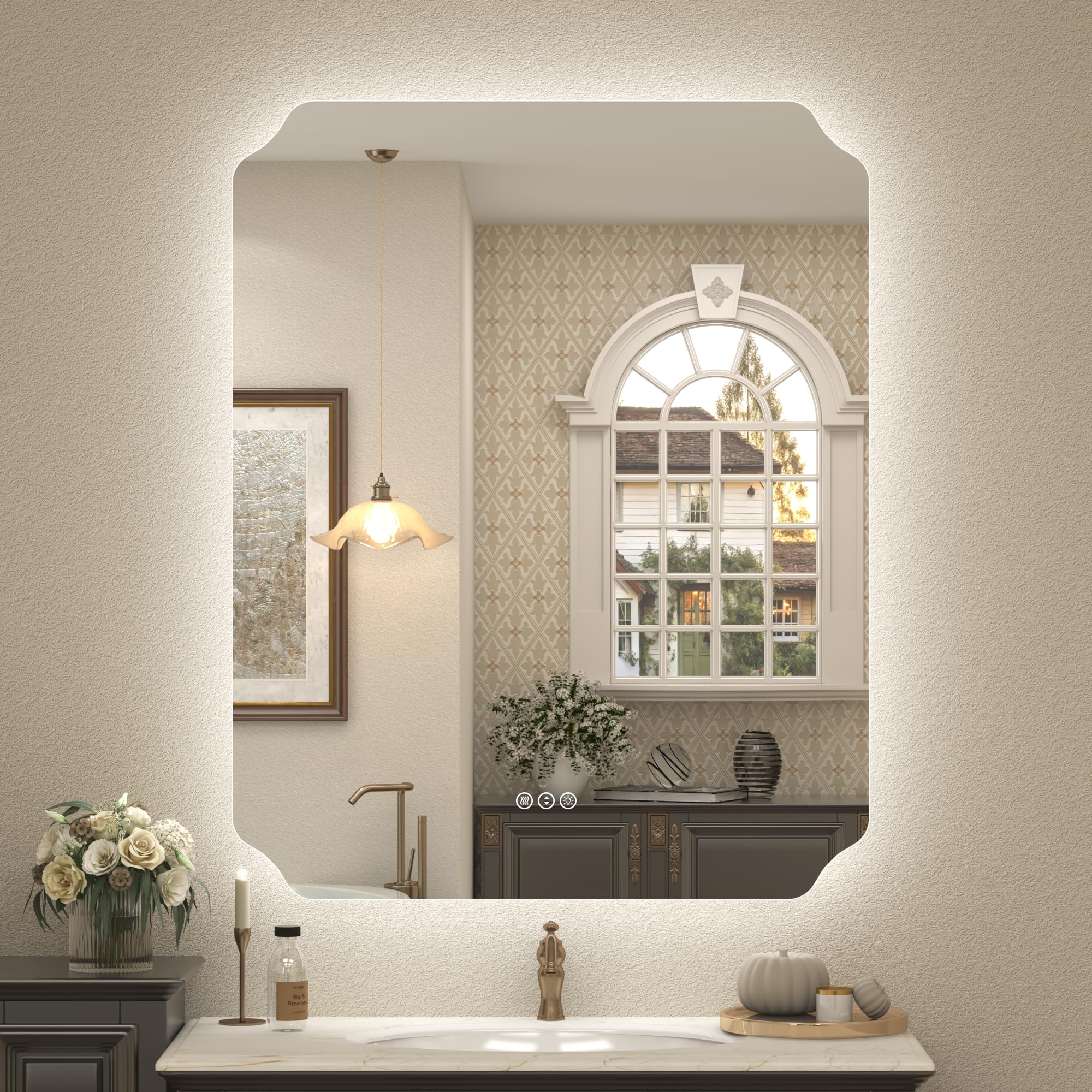 28x36 Inch Backlit LED Lighted Bathroom Mirror