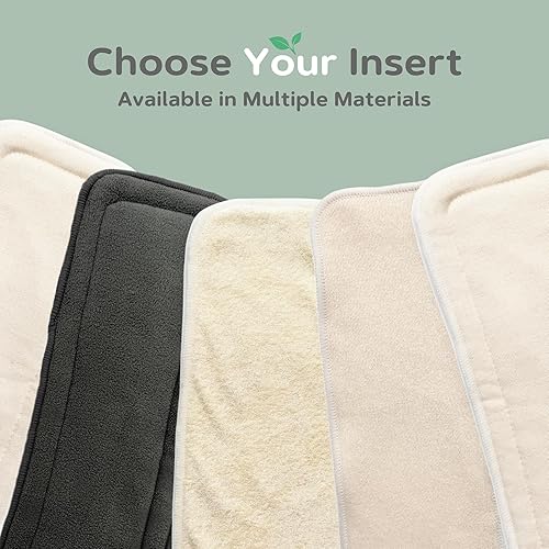 Miniatura 8 de Insertos de pañales de tela, paquete de 14 forros reutilizables de 4 capas para pañales de bolsillo, lavables, absorbentes y transpirables para