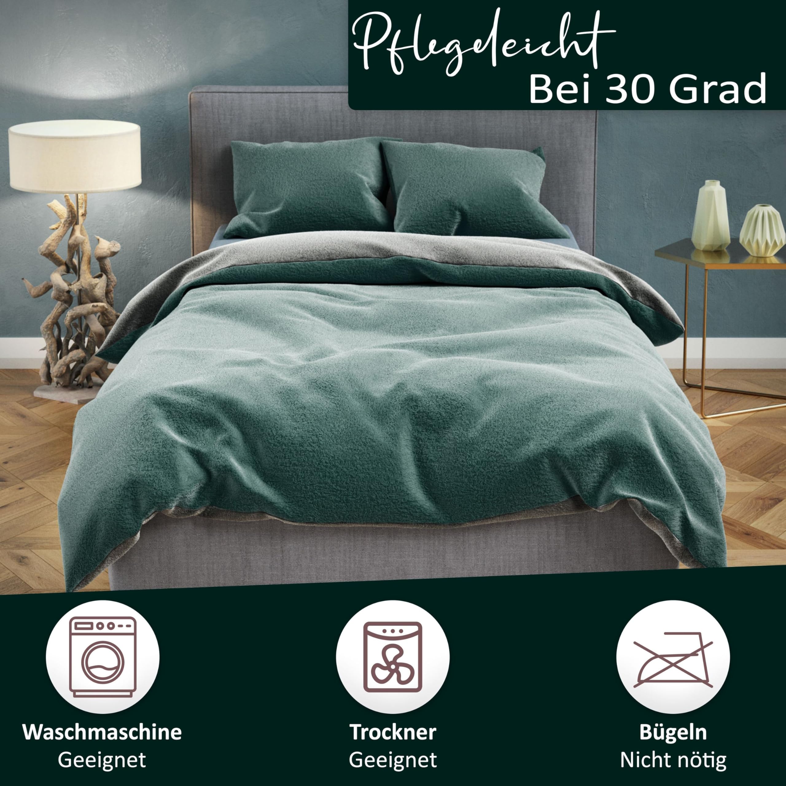 Leonado Vicenti Plüsch Bettwäsche - Cashmere Touch Winter Garnitur Extrem Warm