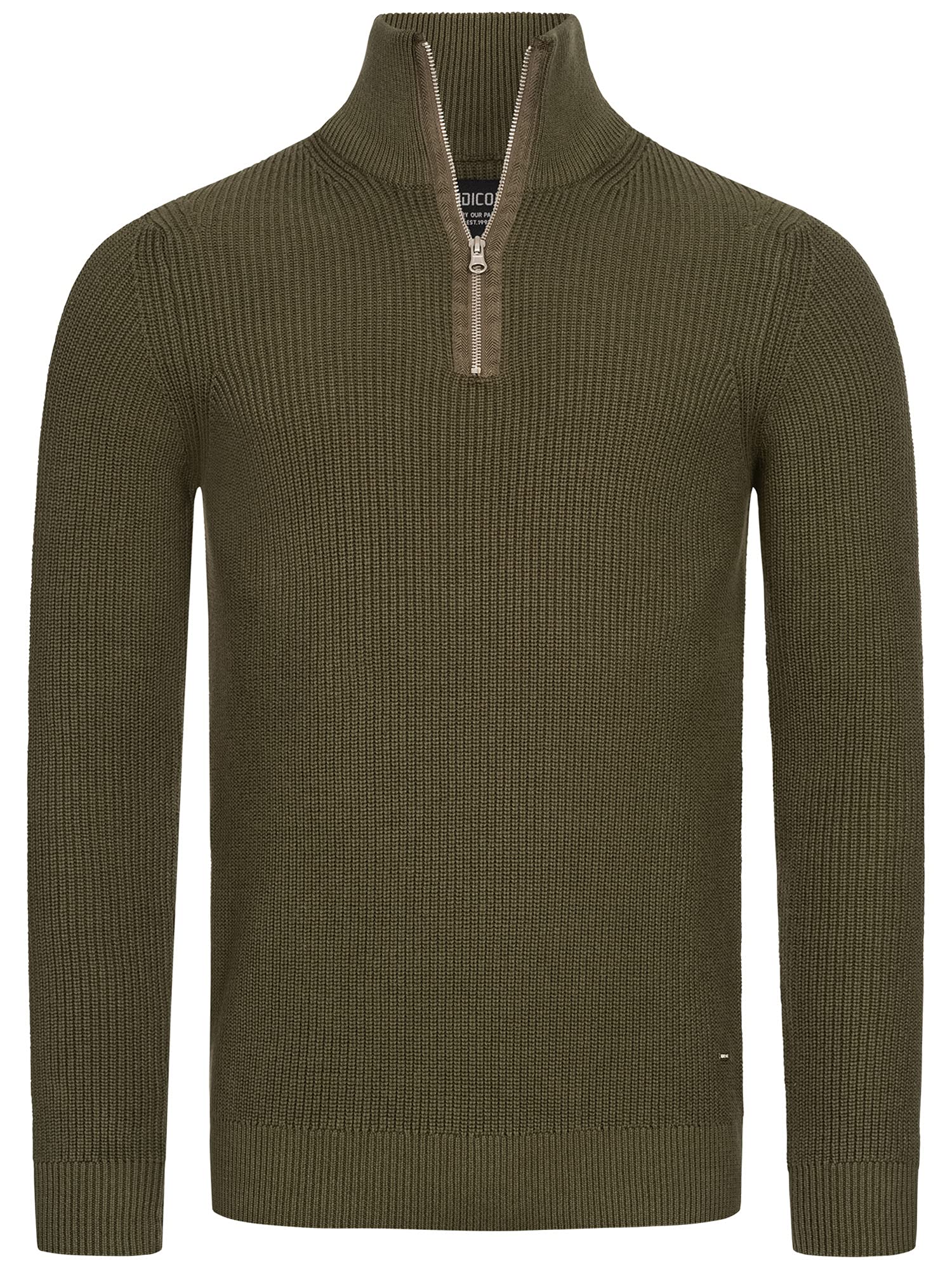 Indicode Herren Mayer Pullover aus 100% Baumwolle | Herrenpulli Strickpullover für Männer