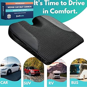 Amazon.com: ComfiLumba Car Seat Cushion, Comfort Wedge Premium
