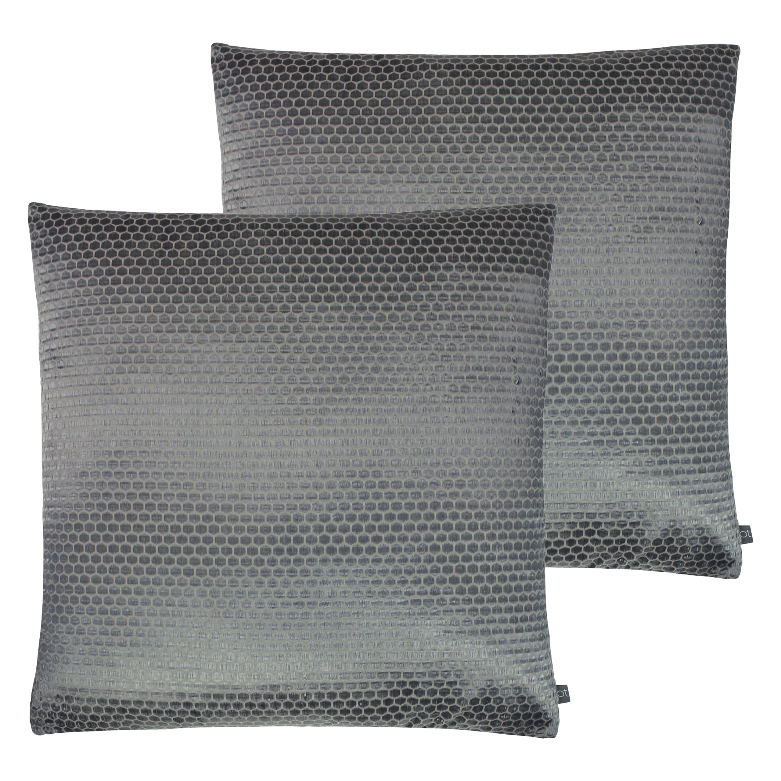 Prestigious Textiles Emboss Metallic Feather Filled Cushion - Twin Pack