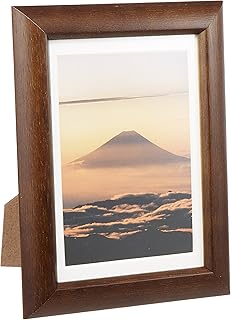 FUJICOLOR 66720 Digital Photo Frame D3 Postcard Wooden Brown