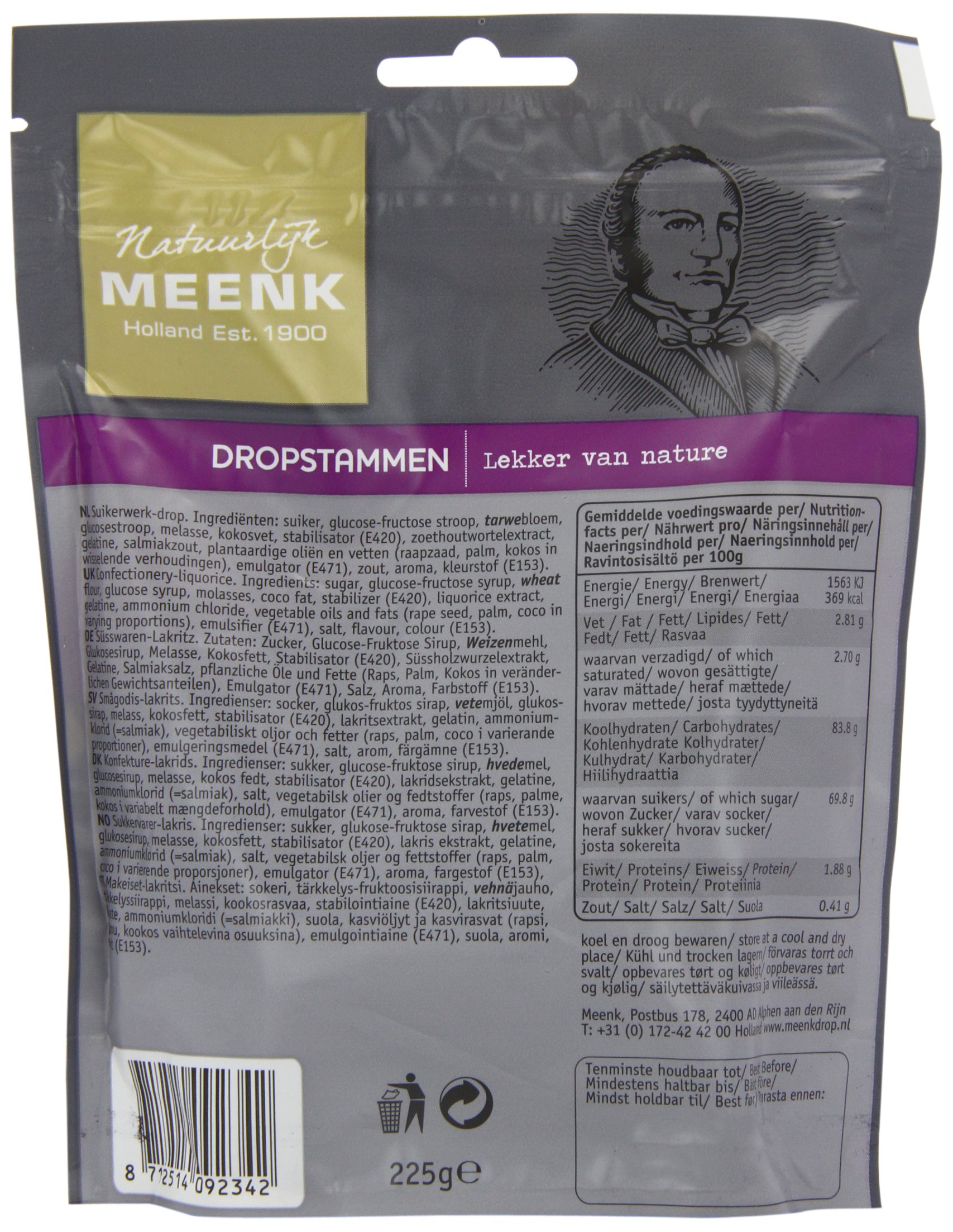 Meenk Lot de 6 tubes à réglisse