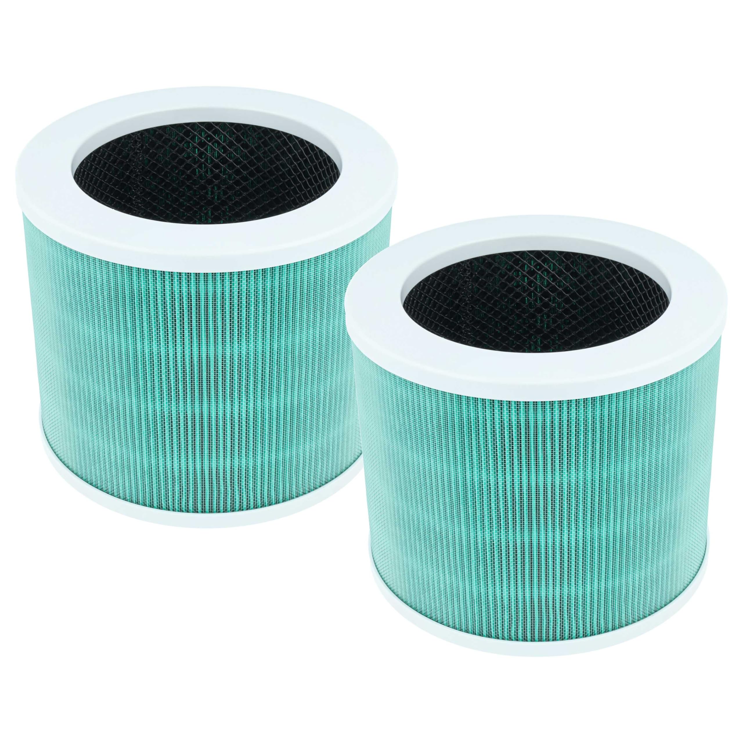 vhbw 2x filtro de aire reemplaza Morento HY1800 | para purificador - Filtro combi HEPA (H12) + carbón activo