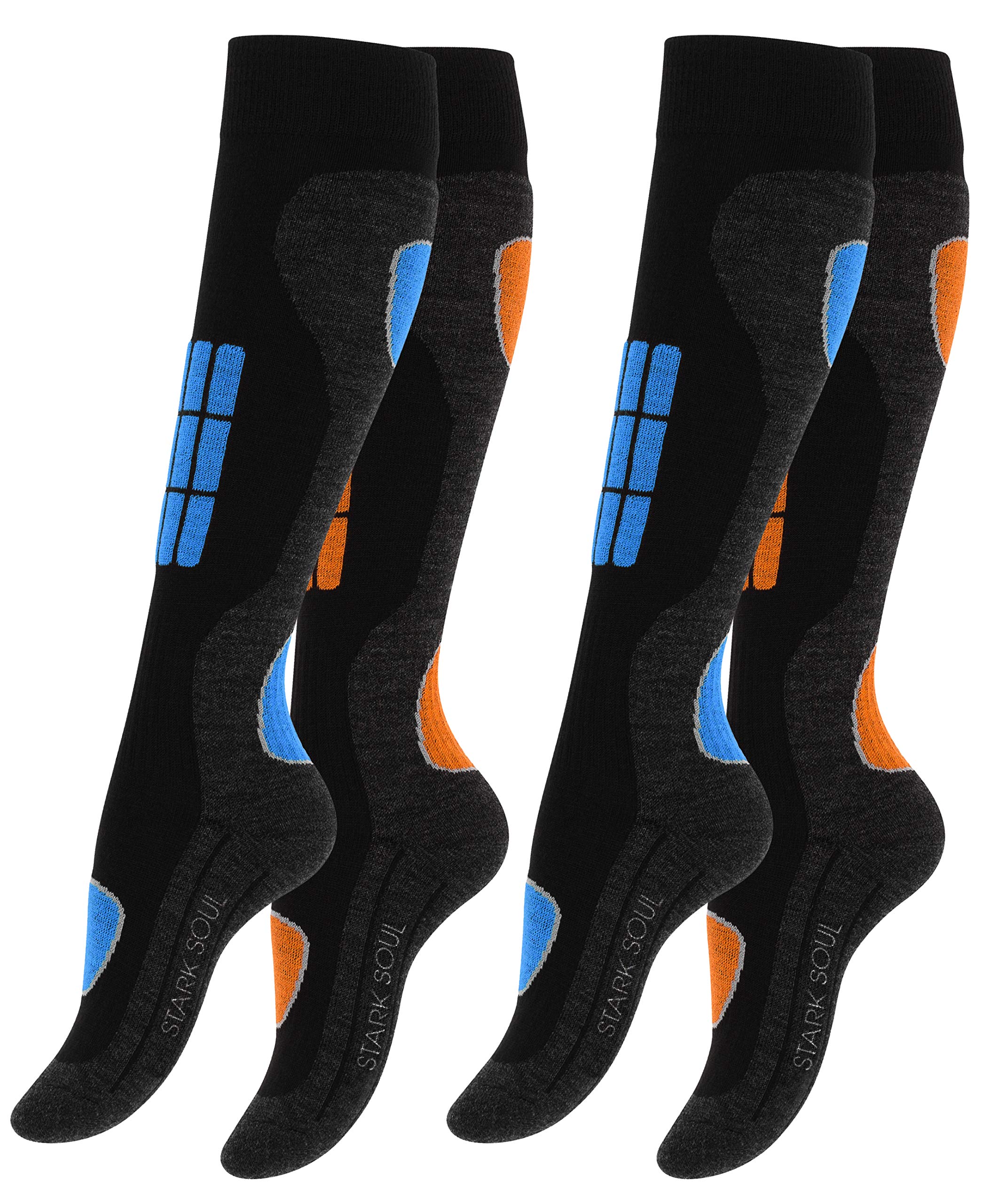 VCA Calcetines para deportes de invierno, 2 pares, con acolchado especial