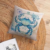 Vista 69 de Funda de cojín de pulpo costero para exteriores, decoración moderna de 18 x 18 pulgadas, decoración náutica costera de playa, casa, vida marina