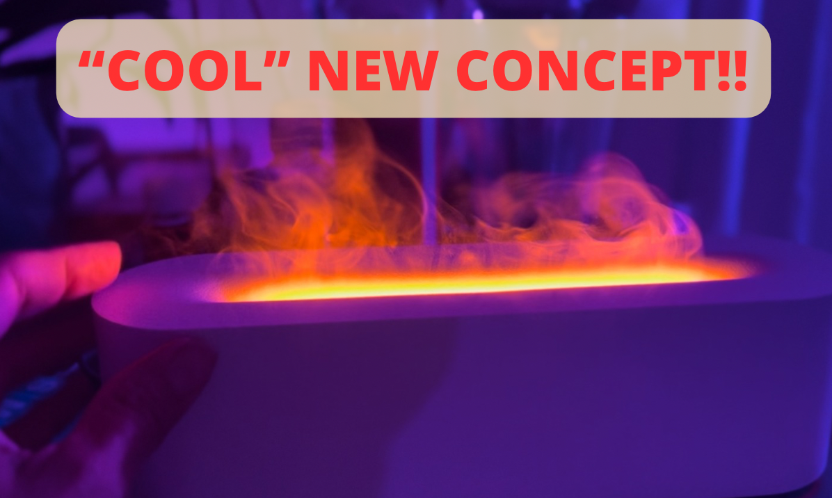 Watch Hot Flame-like colorful diffuser with rotating LED lighting on ...