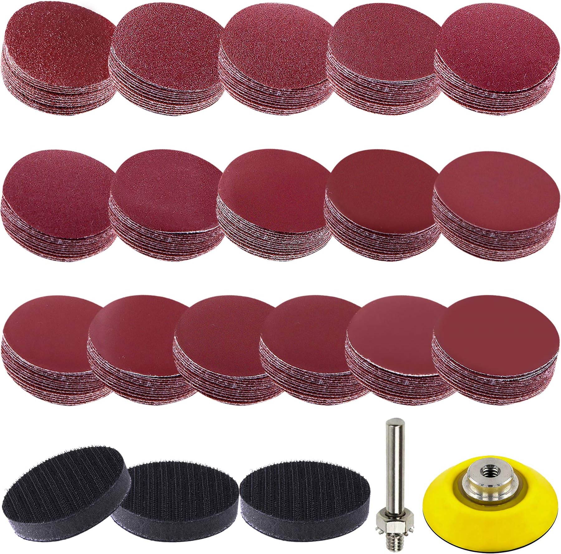 140Pcs 2 Inch Sanding Discs Pad Kit For Drill Grin... – Grandado