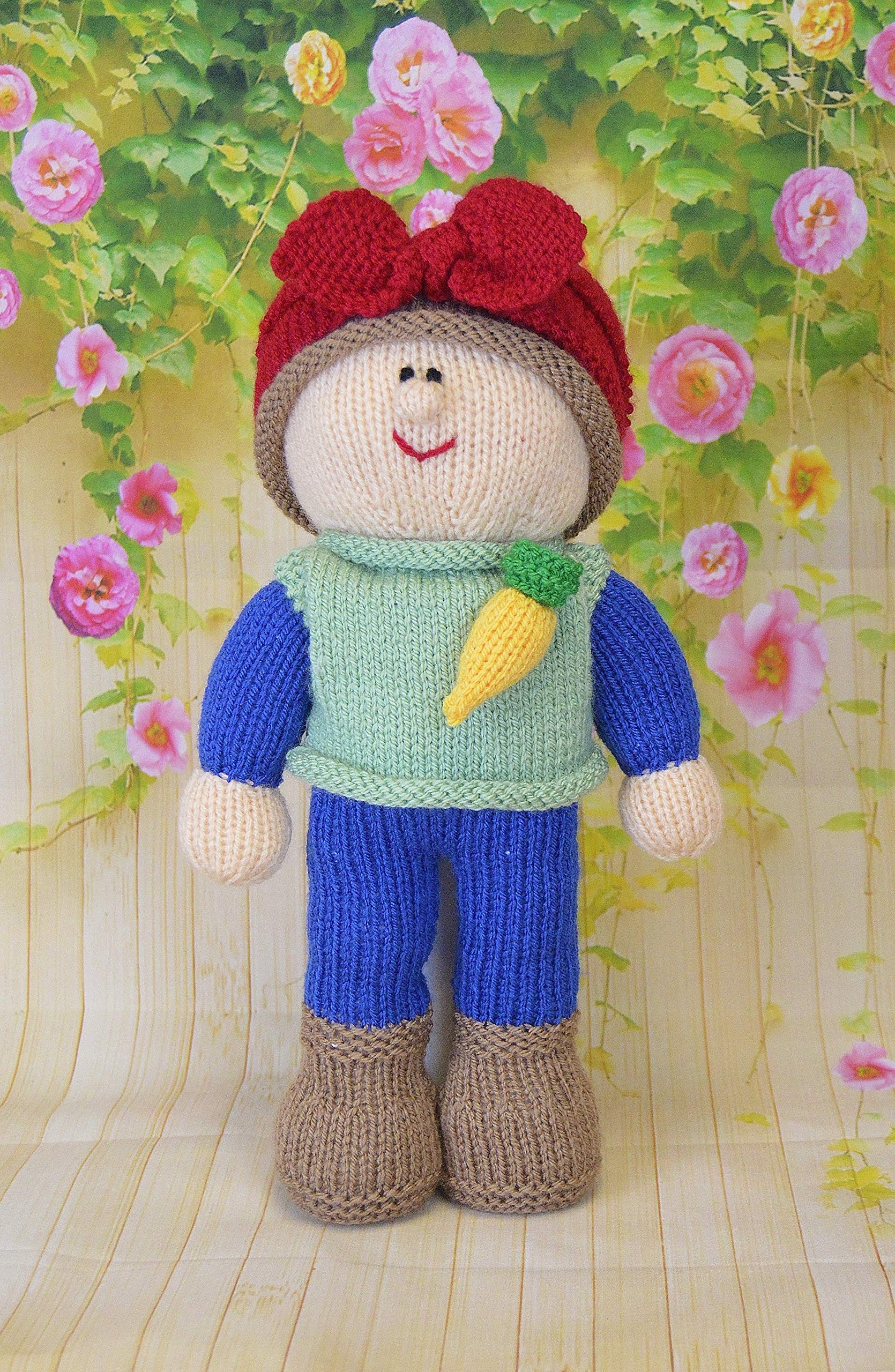 Knitting By Post Girls Knitting Pattern For A Doll - Hayley The Land From Uk Knitters A5 Uk Leaflet. Knit Cute Handmade Gifts. Fun Quick & Easy Soft Toy Knits. Made In The Uk
