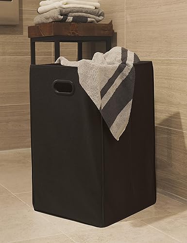 Miniatura 3 de Simple Houseware Foldable Closet Laundry Hamper Basket, Black Negro