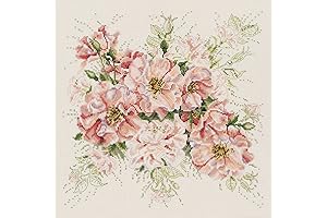 Janlynn Counted Cross Stitch Kit- Garden Roses, 13"x13"