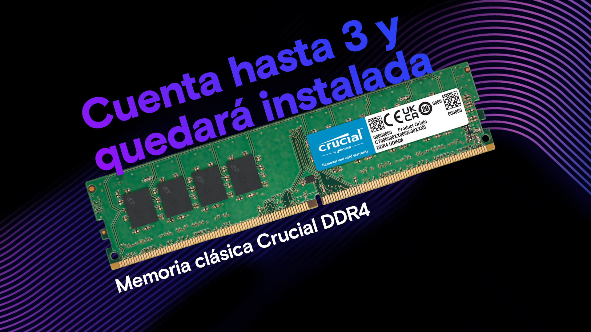 Crucial RAM DDR4 32GB Kit (16GBx2) 3200MHz CL22, Memoria PC