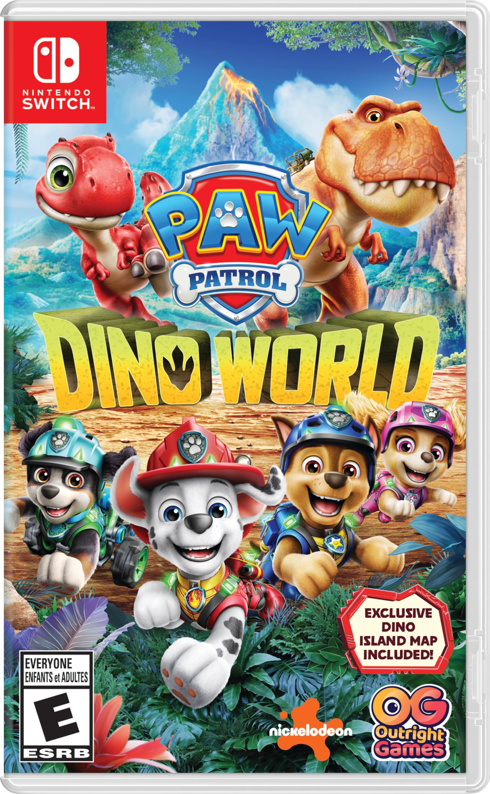 Paw Patrol Dino World- Amazon Exclusive Poster - Nintendo Switch - Very Good - Used Game