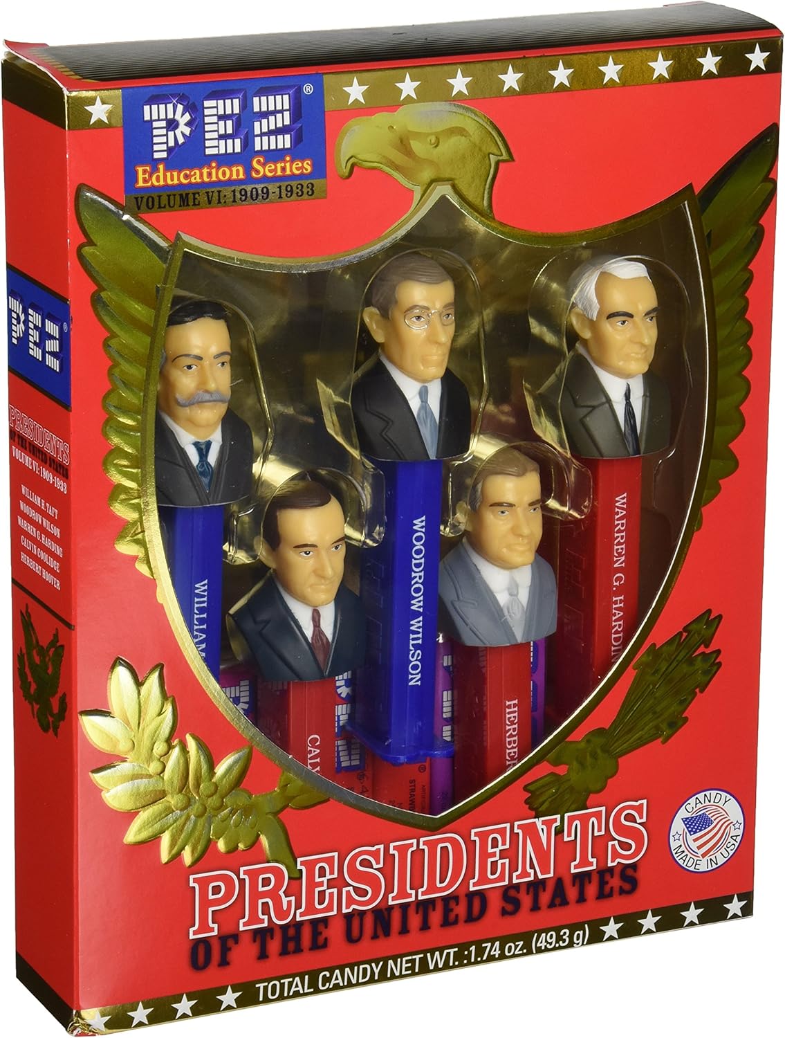Presidents of the United States PEZ Candy Dispensers: Volume 6 - 1909-1933