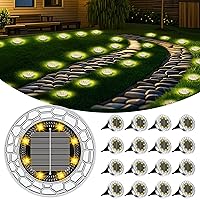 FIFlying 16 pezzi Luci Solari da Giardino, 8 LED Lampade Solare da Terra