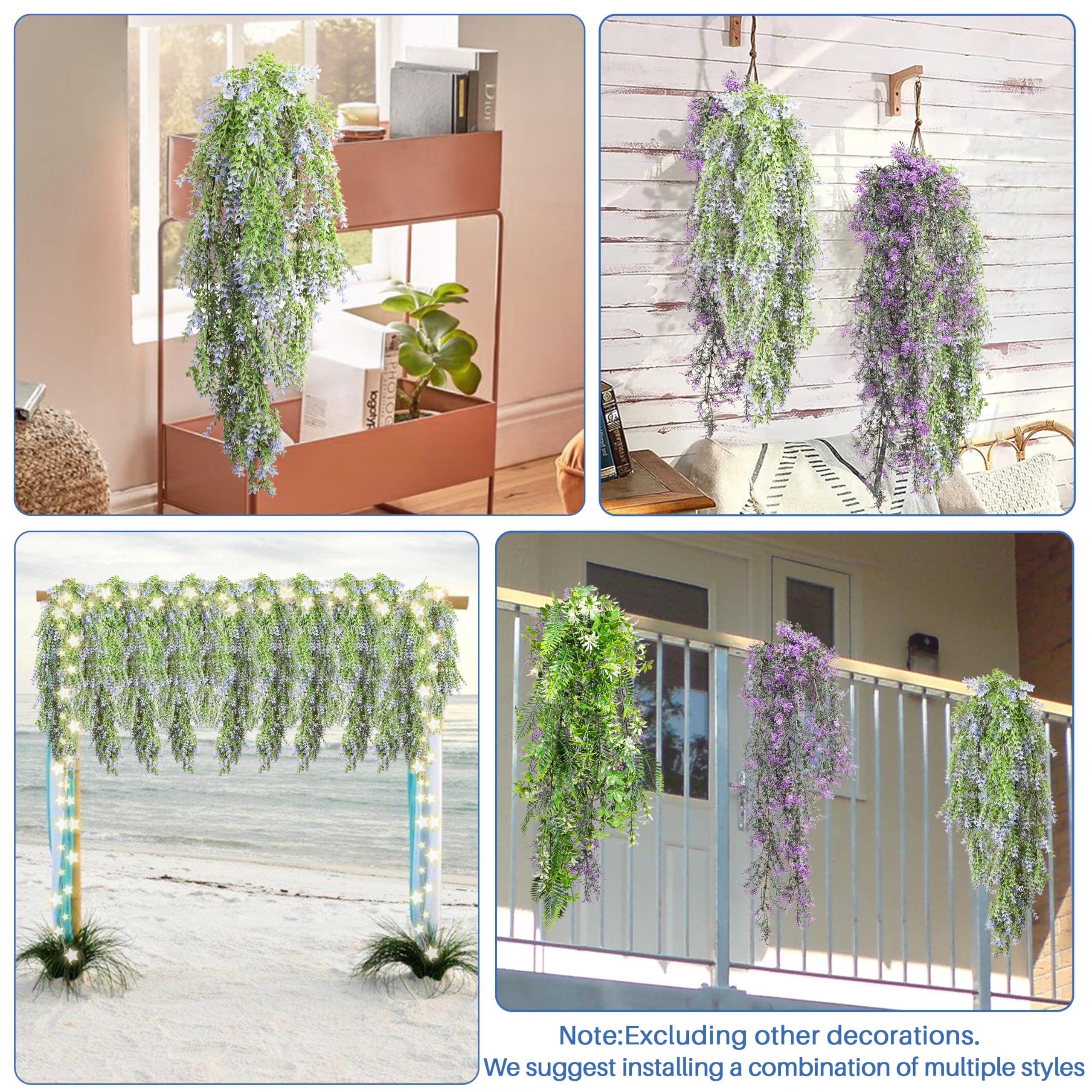 Hojas Falsas Para Colgar, Plantas Colgantes Para Bodas, Verd | Cuotas