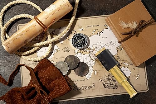 Miniatura 3 de Juego de telescopio de vidrio espía hecho a mano de calidad de latón macizo de 6 pulgadas con bolsa de transporte marrón para completar tu colección