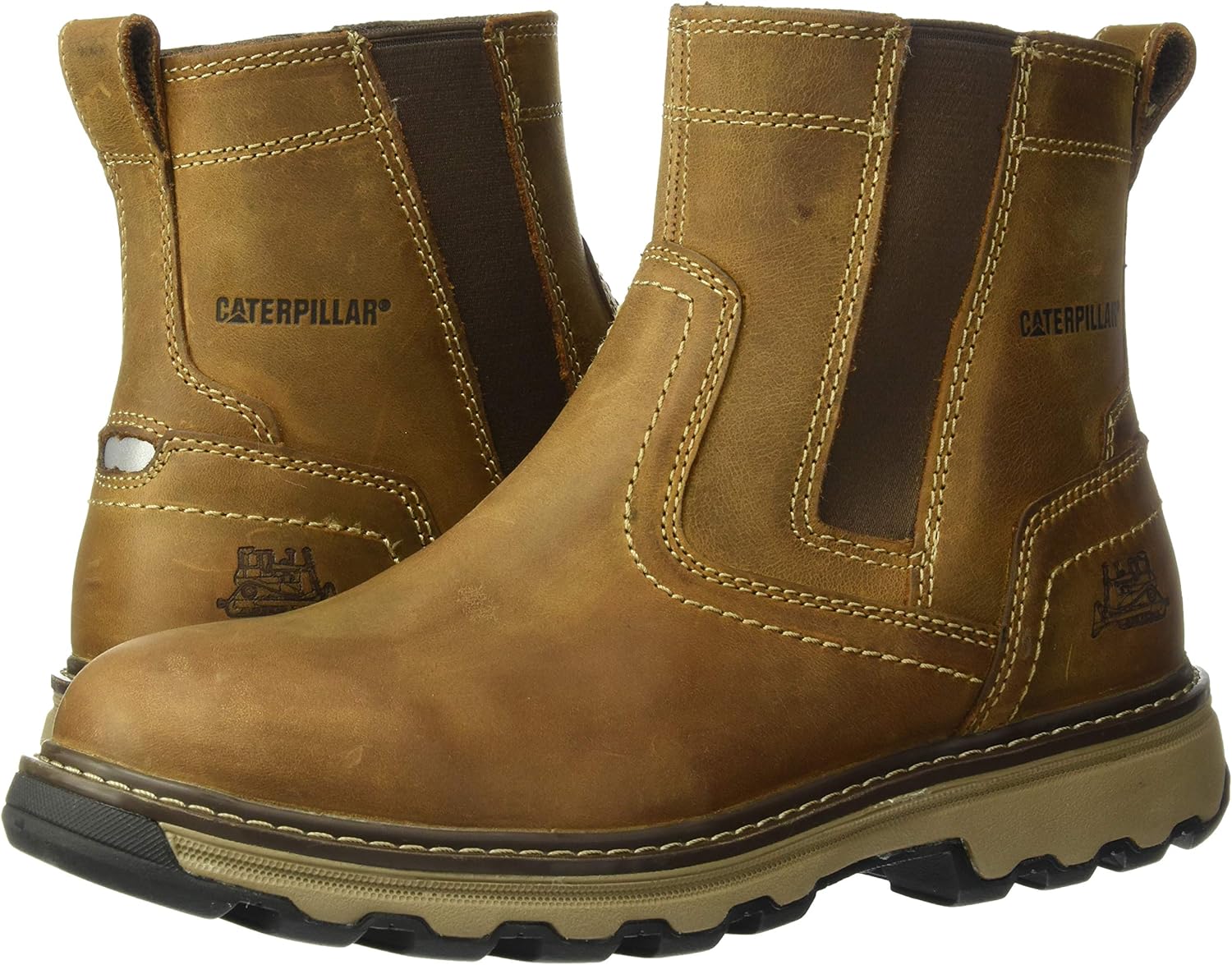 Cat Footwear Men's Pelton Industrial & Construction Shoe 8 Dark Beige