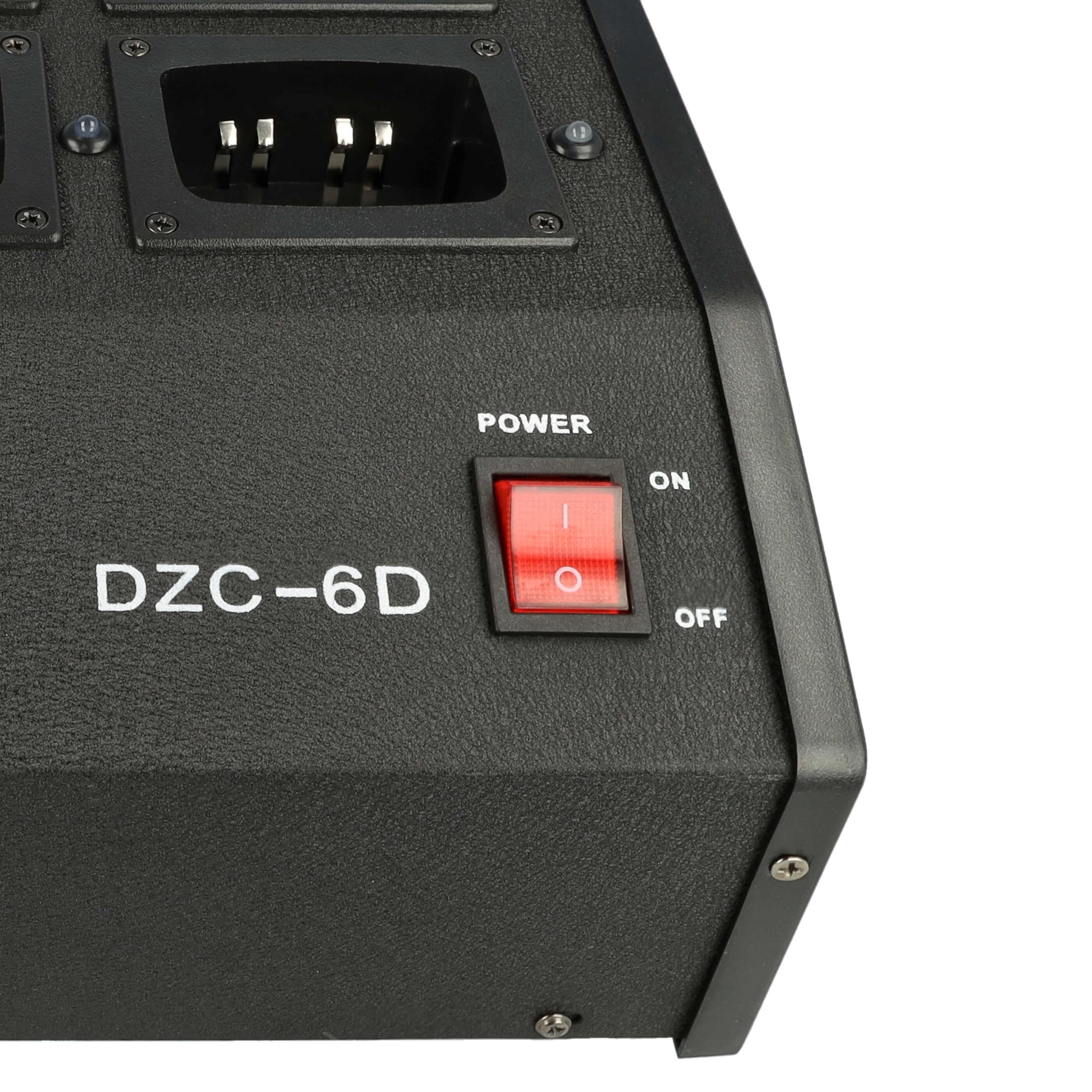 vhbw Caricabatterie 6 vani compatibile con Motorola GP540, GP340, GP360, GP320, GP380 batterie per radio - Stazione di ricarica, 9,6V, 0,5-0,9A