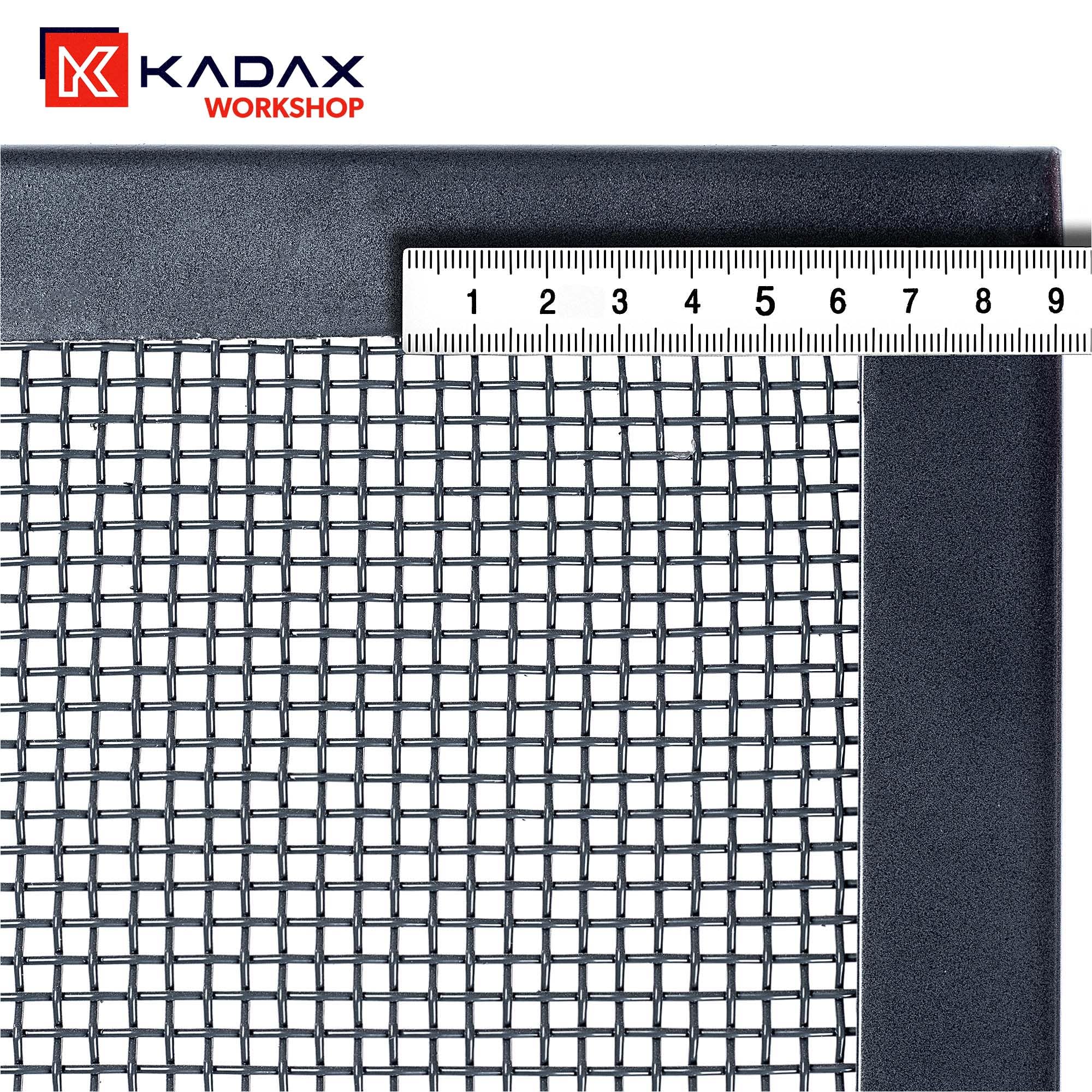 KADAX Durchwurfsieb, Durchwurfgitter aus Stahldraht, Gartensieb, Stahlsieb, Sandsieb, Rechteckiges Bausieb für Sand & Kompostsiebe & Erde & Steine (Maschenweite 0.4 * 0.4 cm)