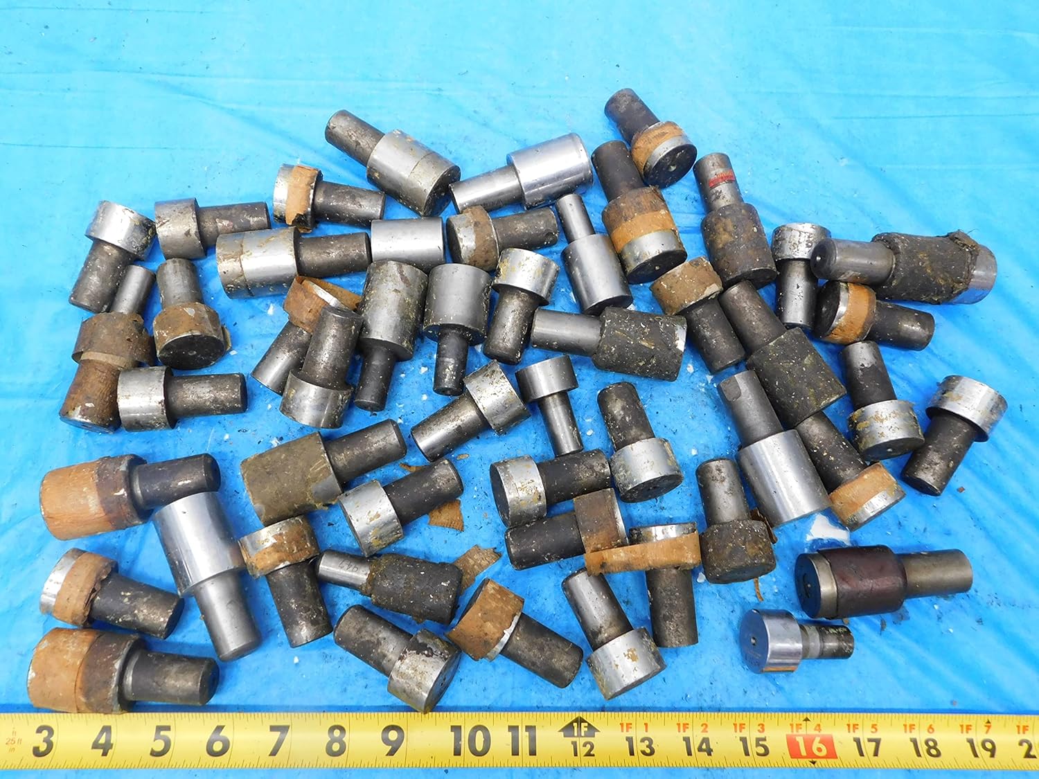 50 PC LOT Smooth PIN Plug GAGE Members Various Sizes Around 1" Calibration Tools - MB5719AZ1