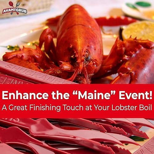 Miniatura 5 de Paquete de 6 desgranadores de mariscos ultraduraderos y superfáciles. Cuchillo dentado perfecto para agrietar langostas, cangrejos, cangrejos o