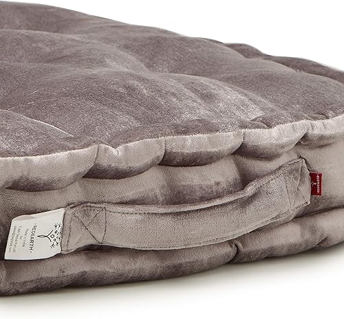 Vista 50 de REDEARTH Juego de 2 almohadas de terciopelo de terciopelo de algodón y rayón de alta calidad, lavables, extrasuaves, con asa, para comedor, patio