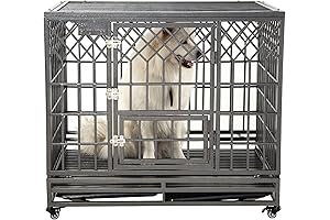Smonter Heavy Duty Strong Metal Dog Cage