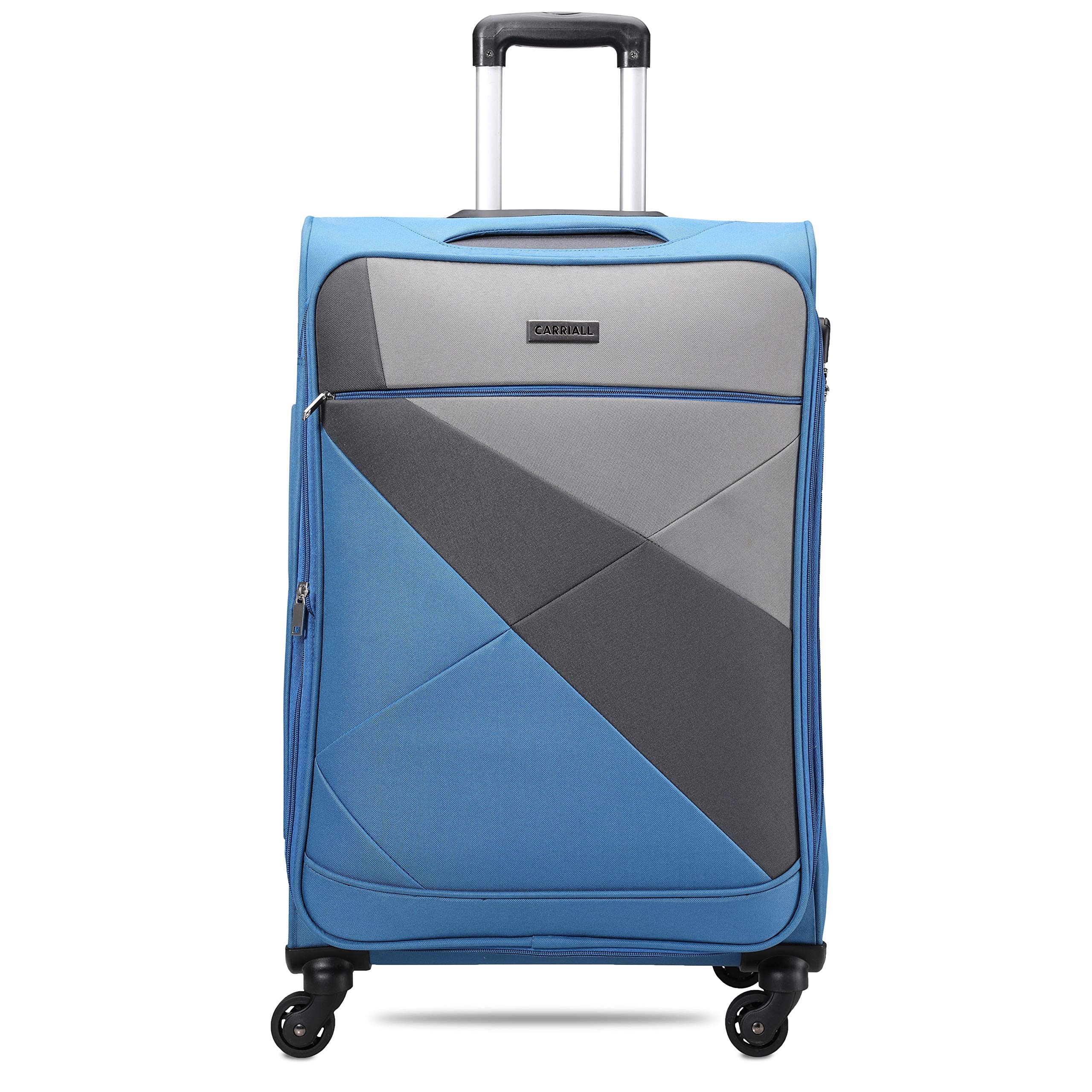 Vista Blue Polyester Luggage Bag for Travel Set Medium | Suitcase for Travel & Business | 4 Spinner Wheels, Anti Theft & Front Pockets | Travel Suitcase for Men & Women-image-16