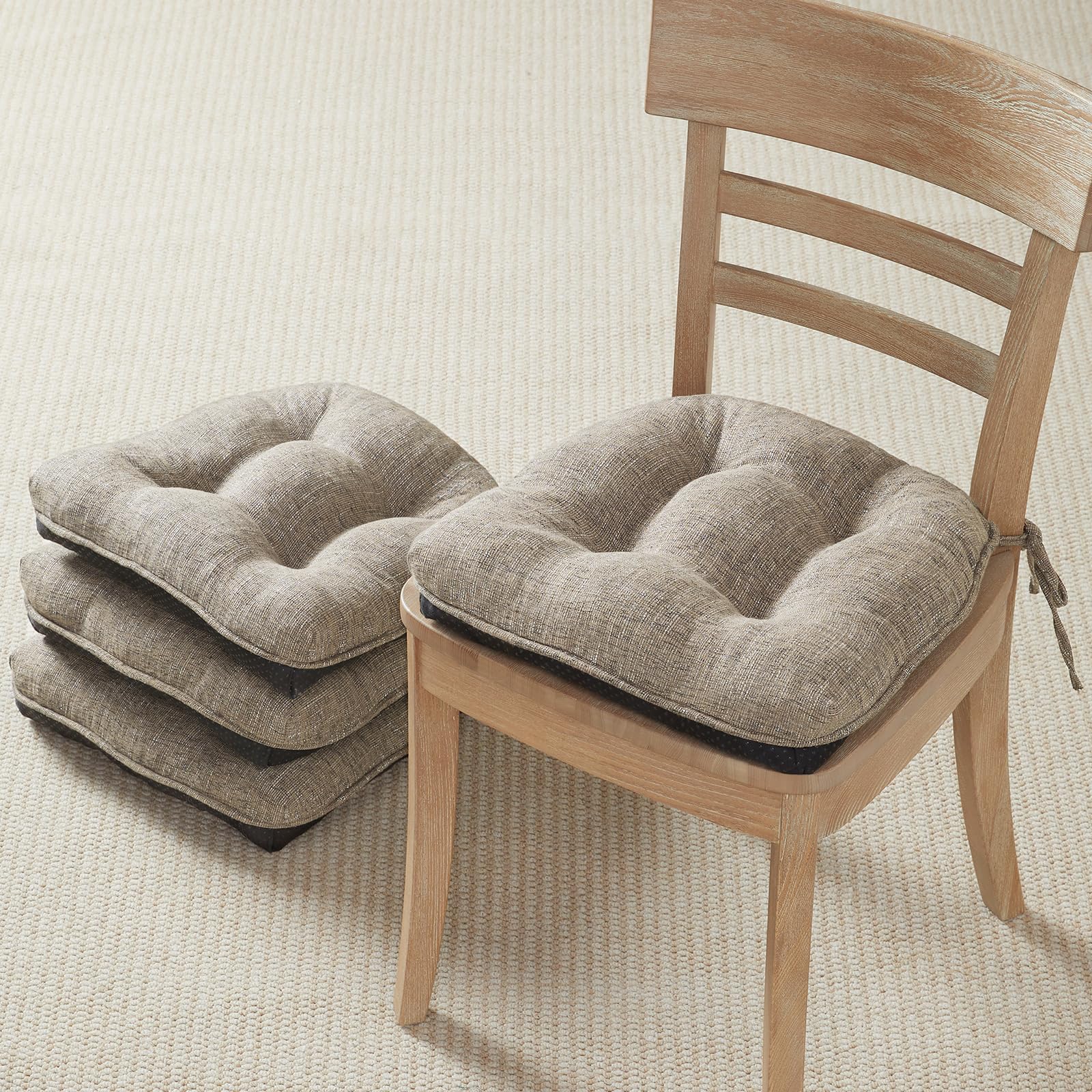 Amazon.com: Quilmfoam Chair Cushions for Dining Chairs Set of 4 ...