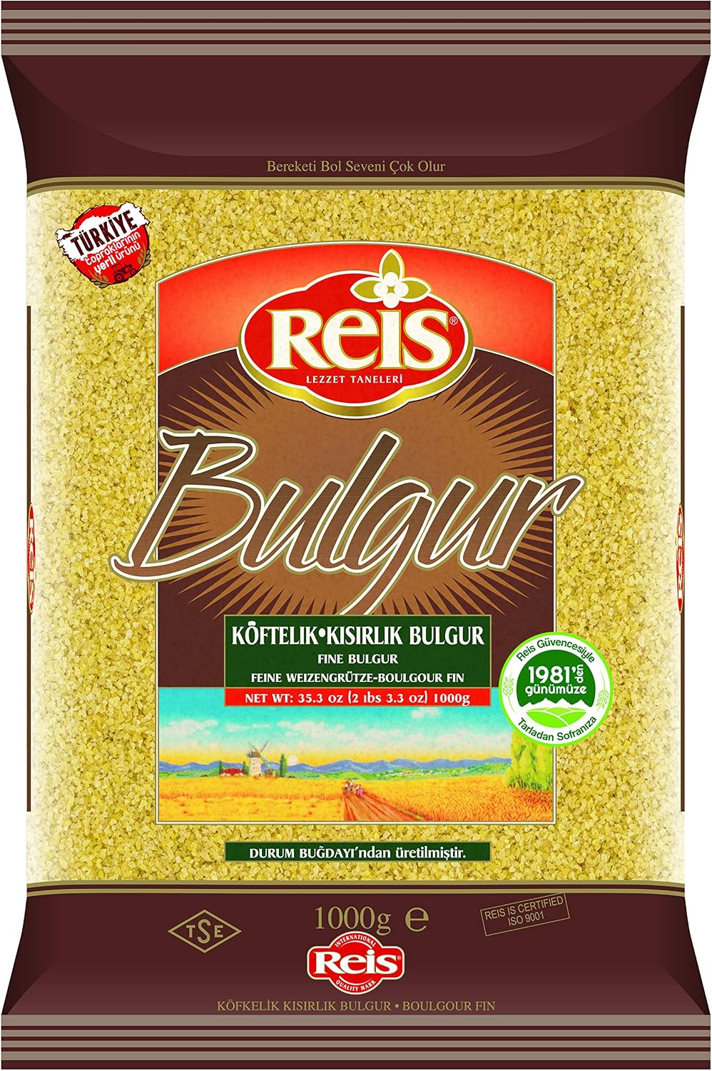 Reis Köftelik Bulgur (Kısırlık) 1 Kg
