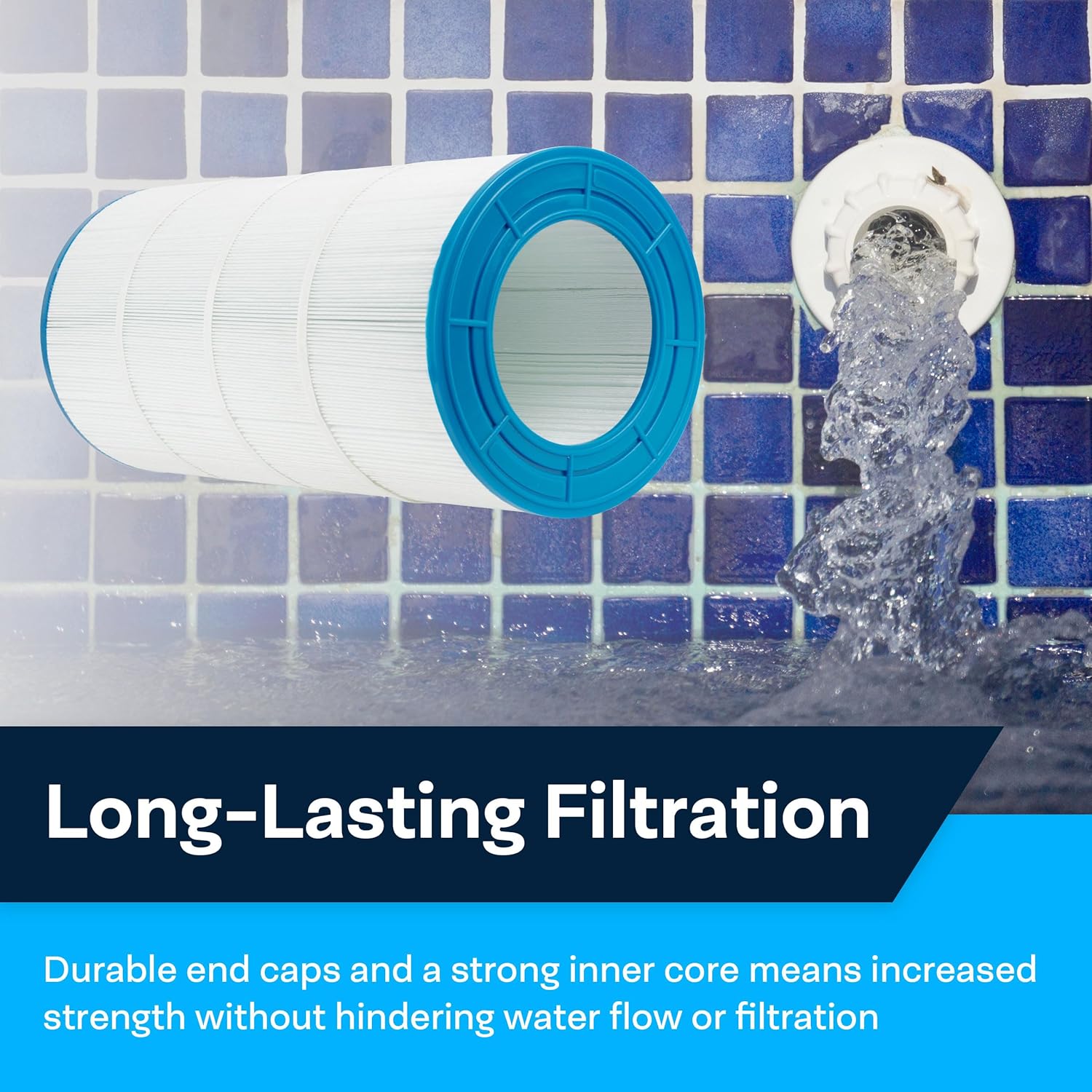 SpiroPure Replacement for Sherlock 120 Unicel C-9481 Pleatco PJ120-4 Filbur FC-1401 Hot Tub Spa Pool Filter Replacement Cartridge