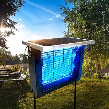 Powerful Solar Bug Zapper for 1500 sq.ft with 13FT Extension Cord