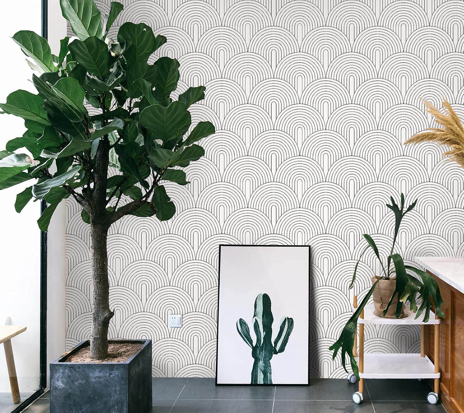 Abstract Rainbow Peel & Stick Wallpaper