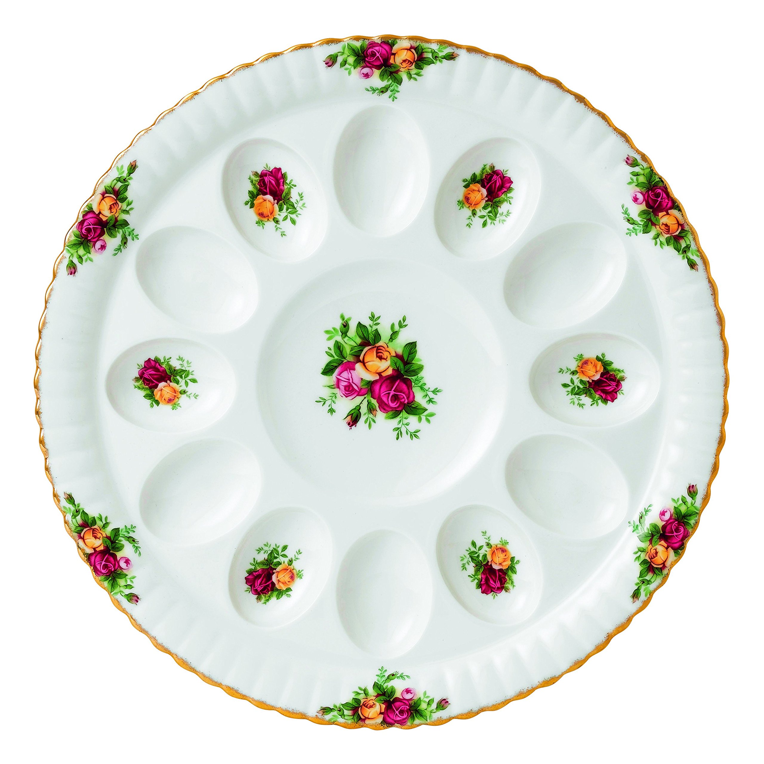 Amazon.com | Royal Albert Old Country Roses Deviled Egg Dish, 11.5